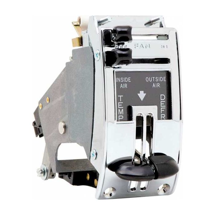 1955-59 Chevrolet/GMC Truck Heater Control Assembly Chrome (Factory Style)