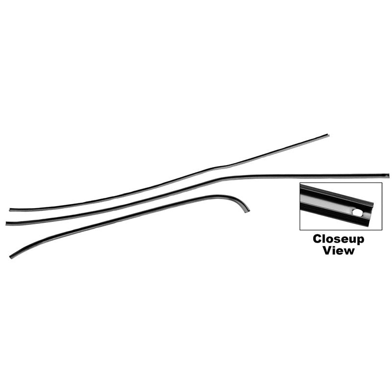 1949 - 1955 1ST SERIES DOOR WEATHER STRIP METAL CHANNELS WELDS ON CAB RH CHEVROLET TRUCK