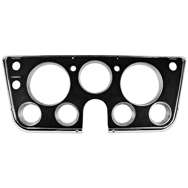 1967-1968 DASH BEZEL BLACK WITH CHROME TRIM CHEVROLET GMC TRUCK