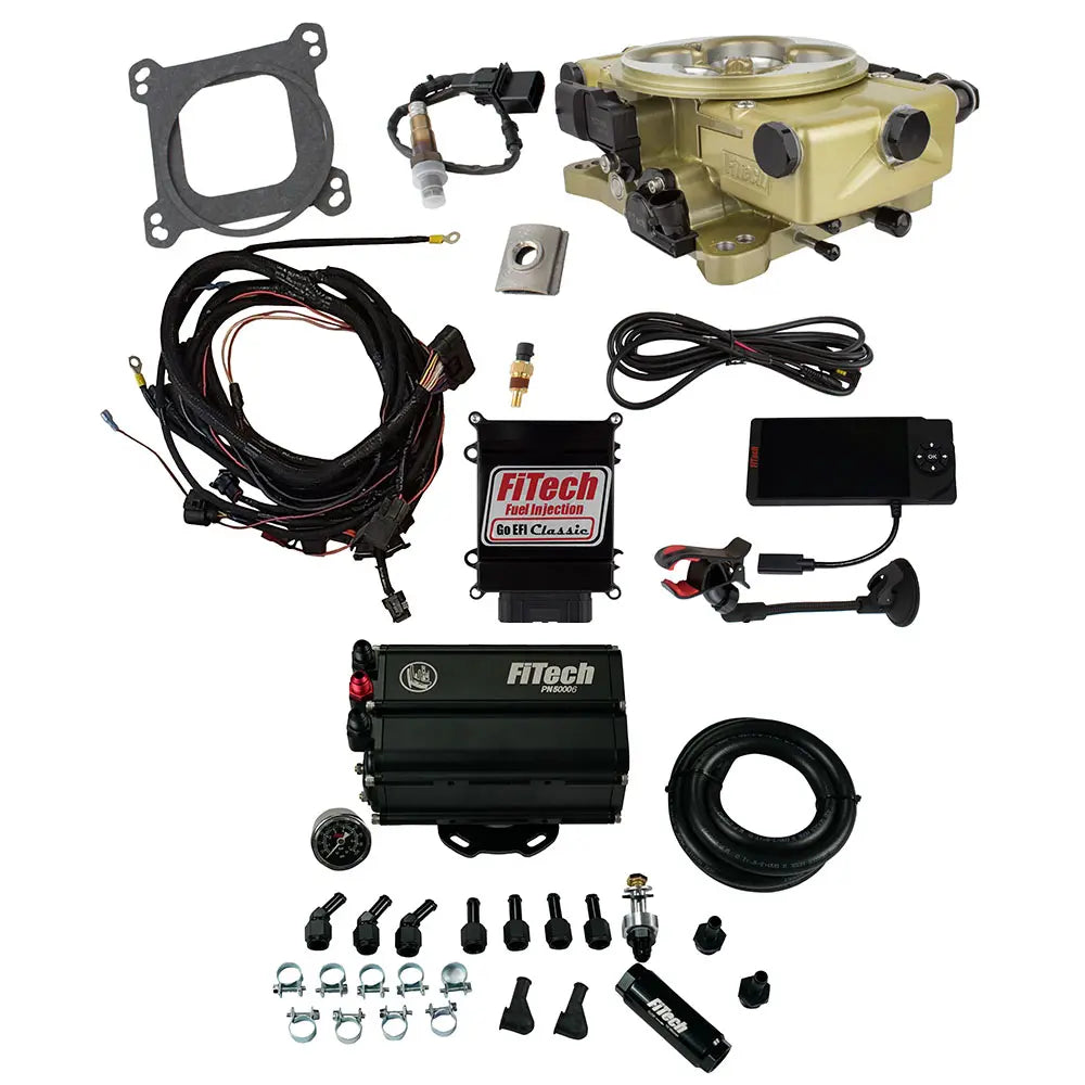 Go EFI Classic Gold 650 HP EFI System With Go Fuel Force Fuel Mini Surge Tank Master Kit