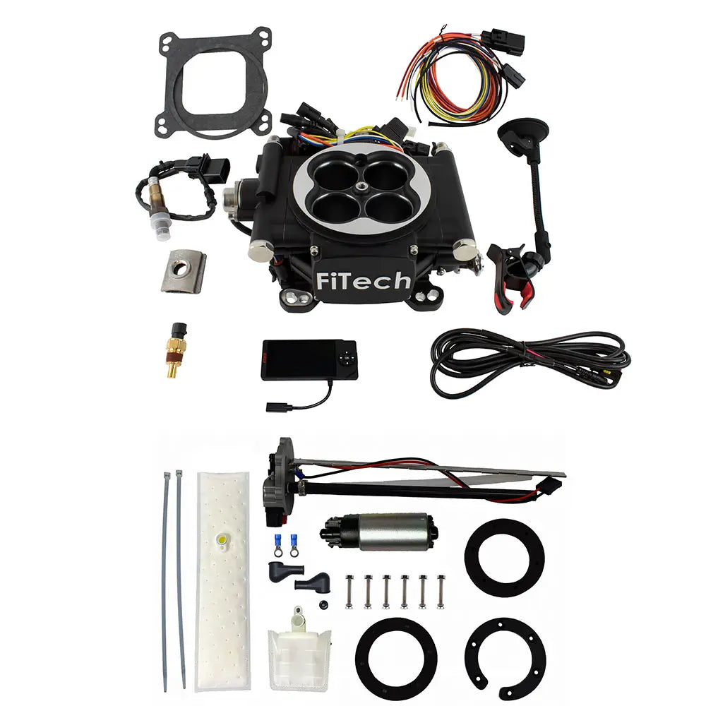 Go EFI 4 600 HP Matte Black EFI System With Go Fuel 255 LPH In-Tank Master Kit