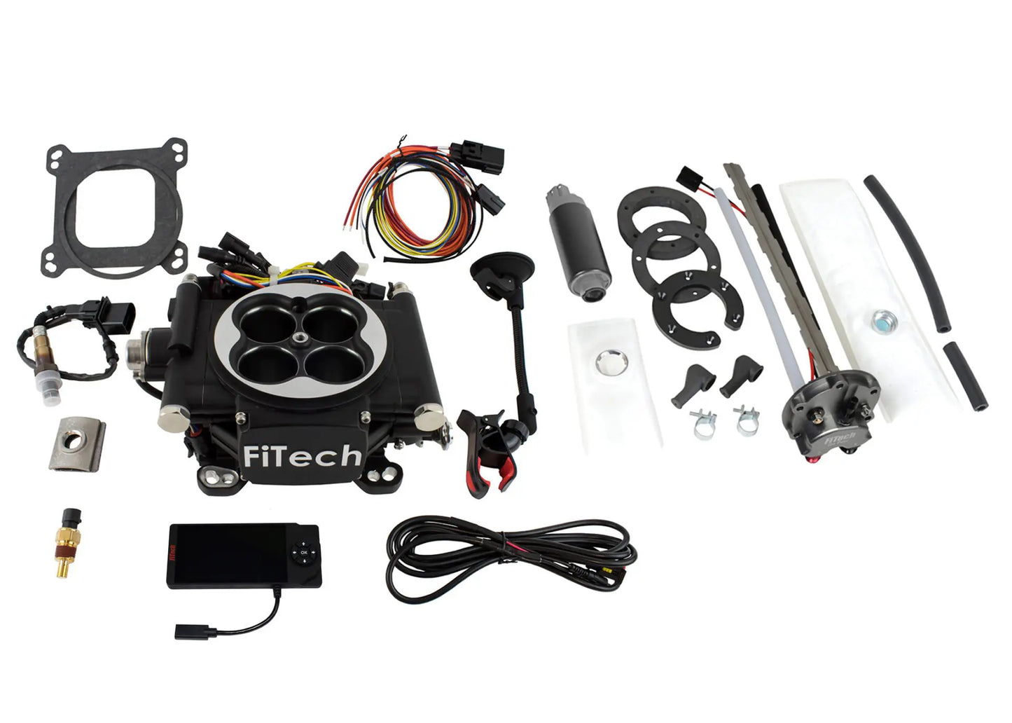 Go EFI 4 600 HP Matte Black EFI System With Go Fuel 340 LPH In-Tank Master Kit