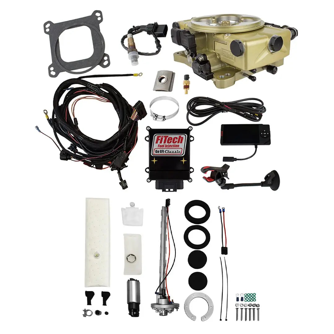 Go EFI Classic Gold 650 HP EFI System With Go Fuel In-Tank Regulated Pump 255 LPH Master Kit