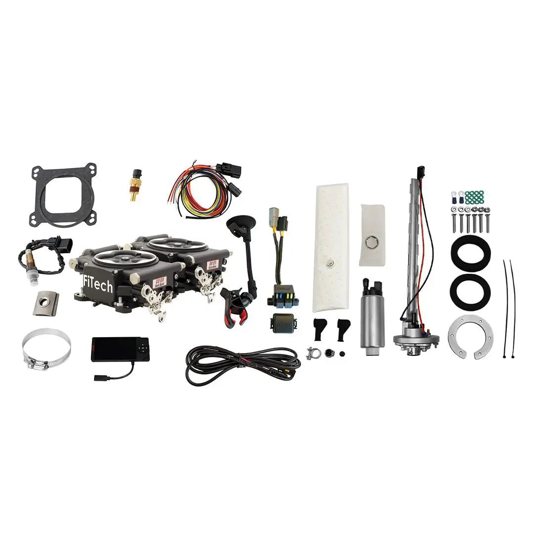 Go EFI 2×4 625 HP Matte Black EFI System With Go Fuel In-Tank Regulated Pump 340 LPH Master Kit