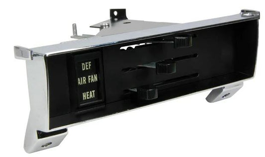 1967-72 Chevrolet / GMC Truck Heater Control Assembly Black Face w/o A/C