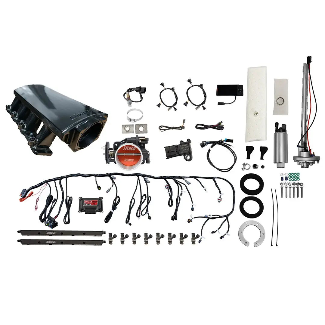 Ultimate LS 500 HP EFI System With Short LS3 Port Intake & Go Fuel In-Tank Regulated Pump 340 LPH Master Kit