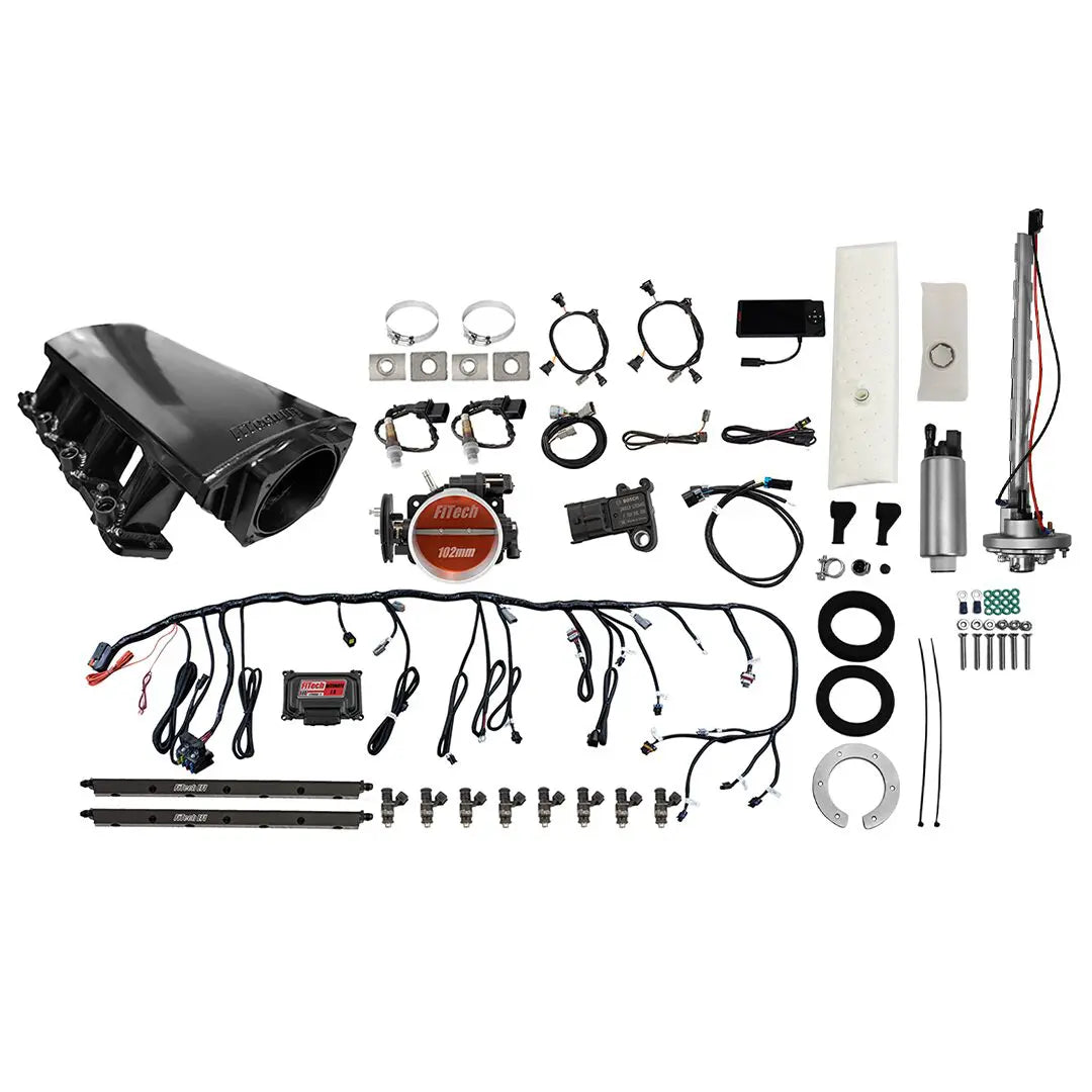 Ultimate LS 750 HP EFI System With Short LS3 Port Intake, Transmission Control & Go Fuel In-Tank Regulated Pump 340 LPH Master Kit