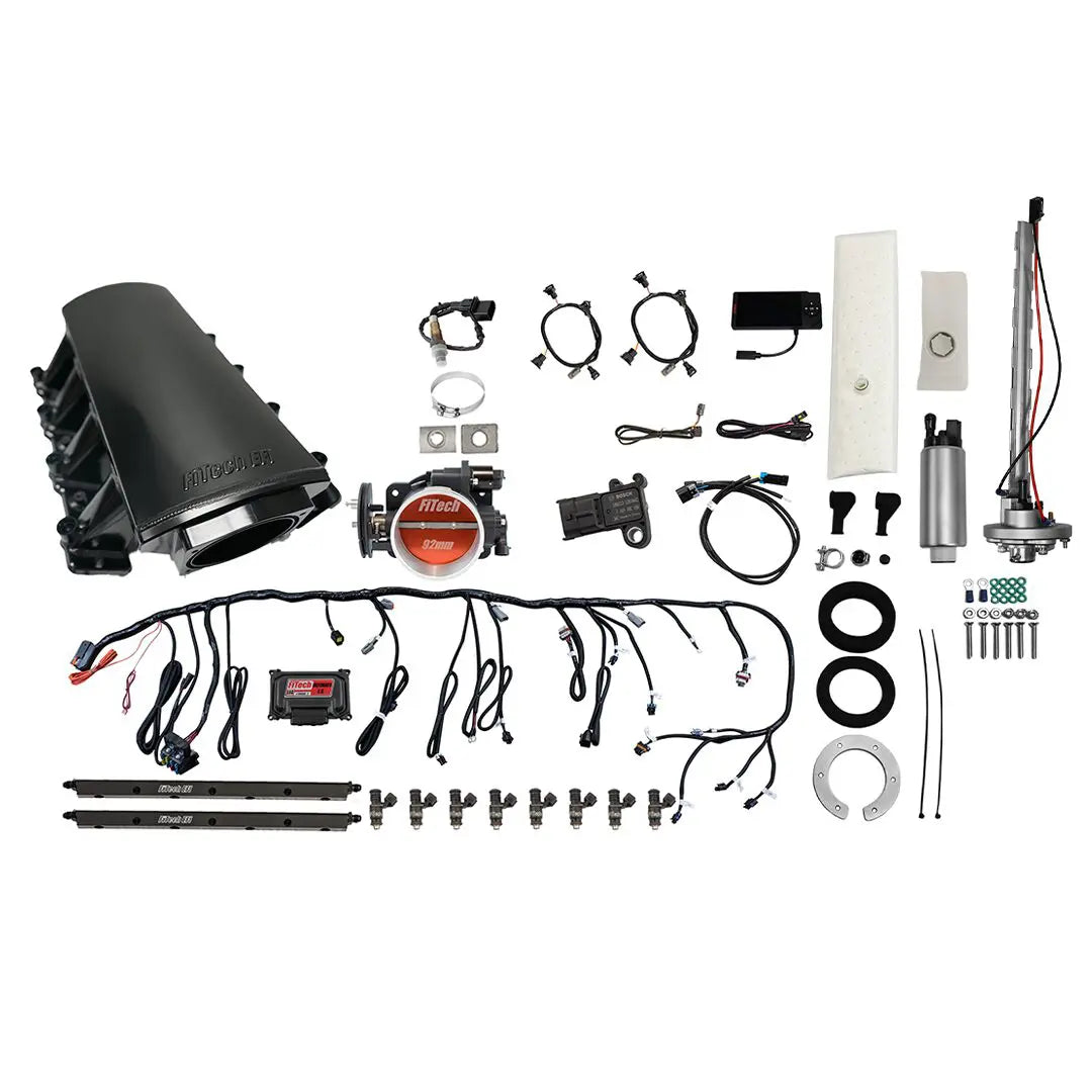 Ultimate LS 500 HP EFI System With Short LS7 Port Intake & Go Fuel In-Tank Regulated Pump 340 LPH Master Kit