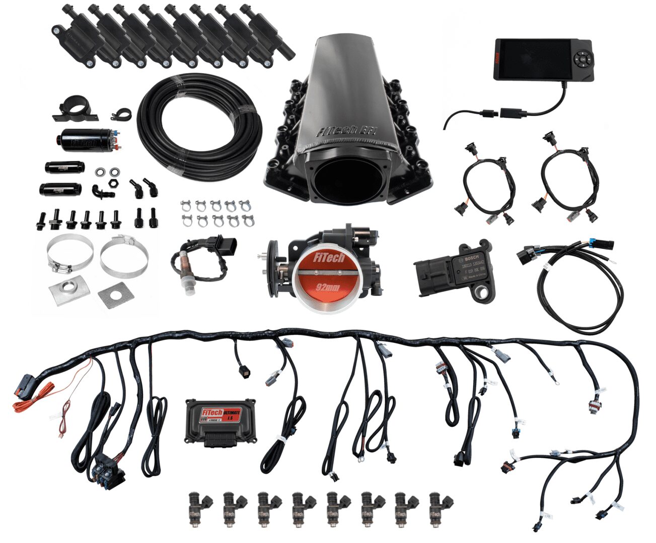 Ultimate LS Tall for LS1/LS2/LS6 – 500HP w/o Trans Control w/Inline Fuel Pump Kit, w/ coil pack set