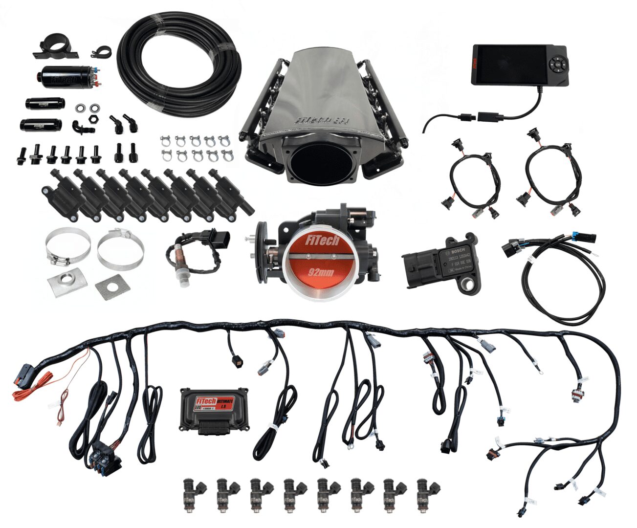 Ultimate LS Master Kit w/70011 Kit Plus Inline Fuel Pump Kit, w/ led coil pack set