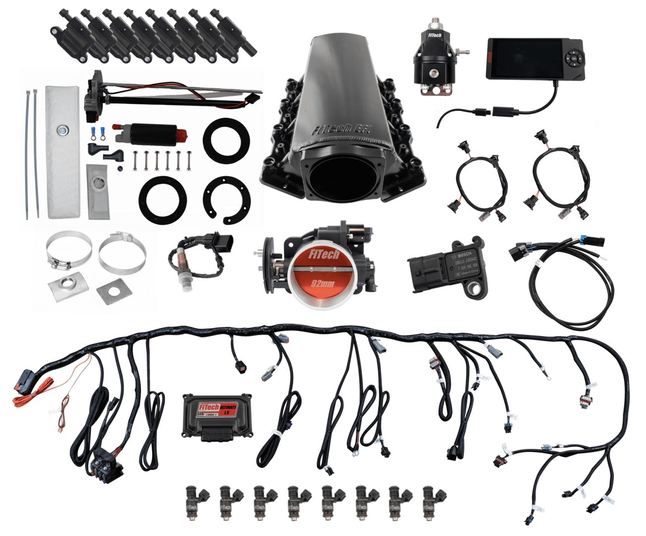 Ultimate LS Tall Master Kit 70006 w/ 50015 Go-Fuel In-Tank Module, 54001 regulator, w/ led coil pack set