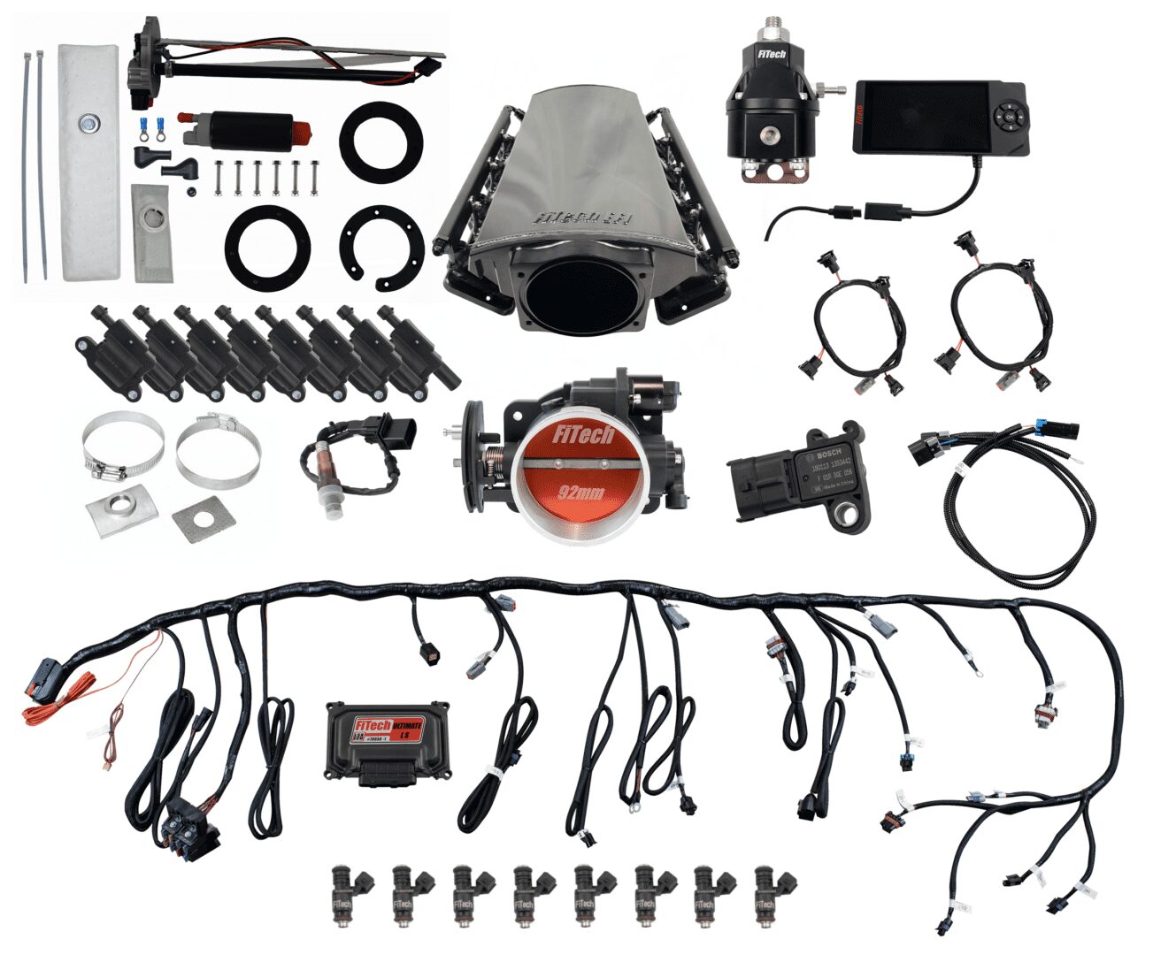 Ultimate LS Master Kit 70011 w/ 50015 Go-Fuel In-Tank Module, 54001 regulator, w/ led coil pack set