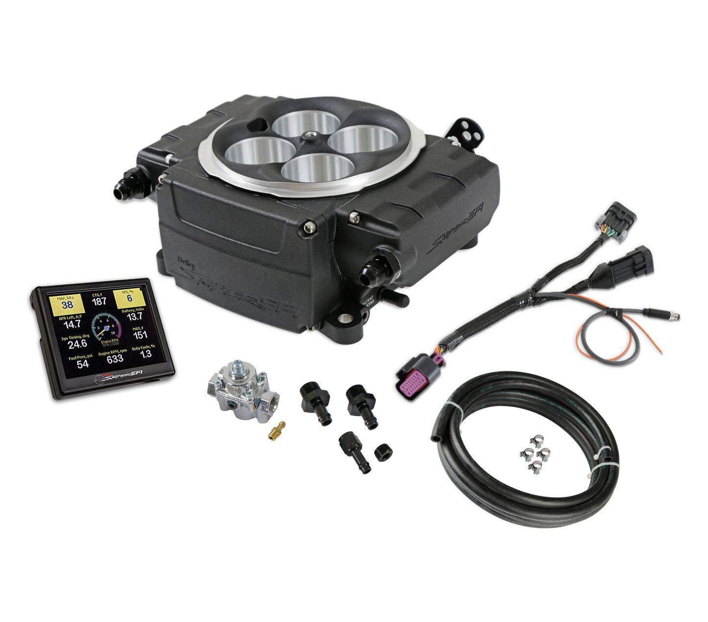 Sniper 2 EFI Upgrade Kit w/ Regulator - Black Complete upgrade kit with fuel system