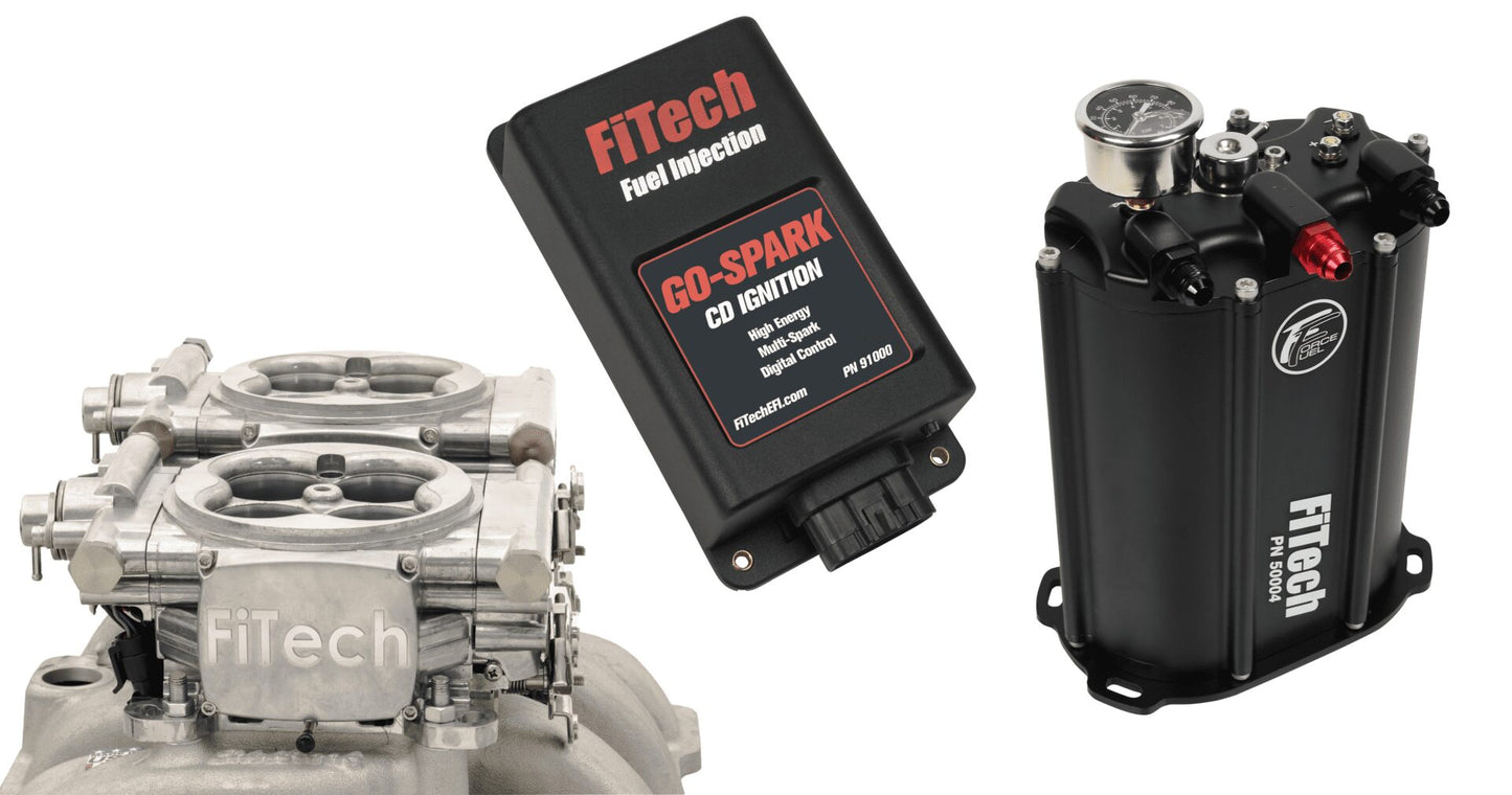 Go EFI 2×4 System (Aluminum Finish) Master Kit w/ Force Fuel, Fuel Delivery System, w/CDI box