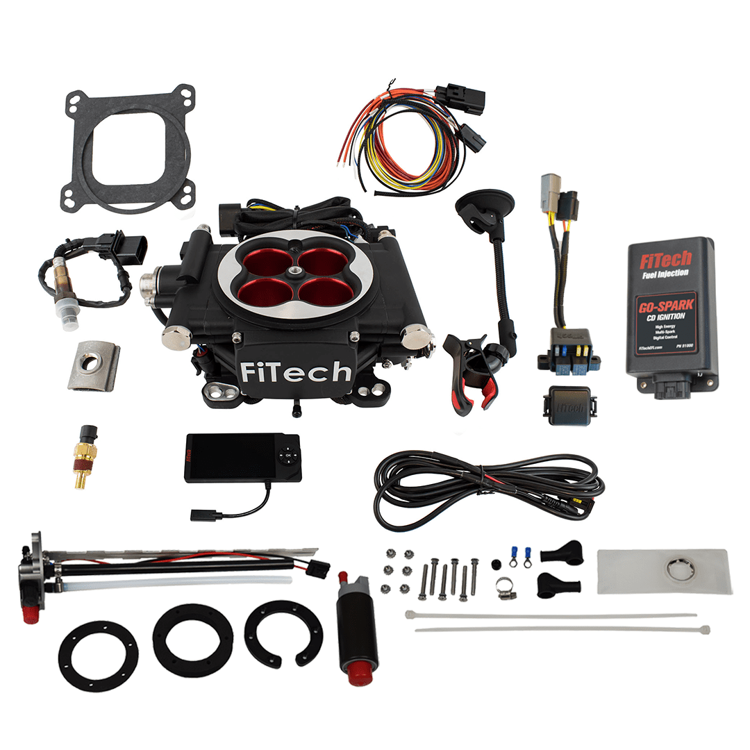 93604 Go EFI 4 – 600 HP EFI System – Power Adder – Matte Black Finish, w/ In Tank Retrofit Kit-P/N 50015, w/CDI box