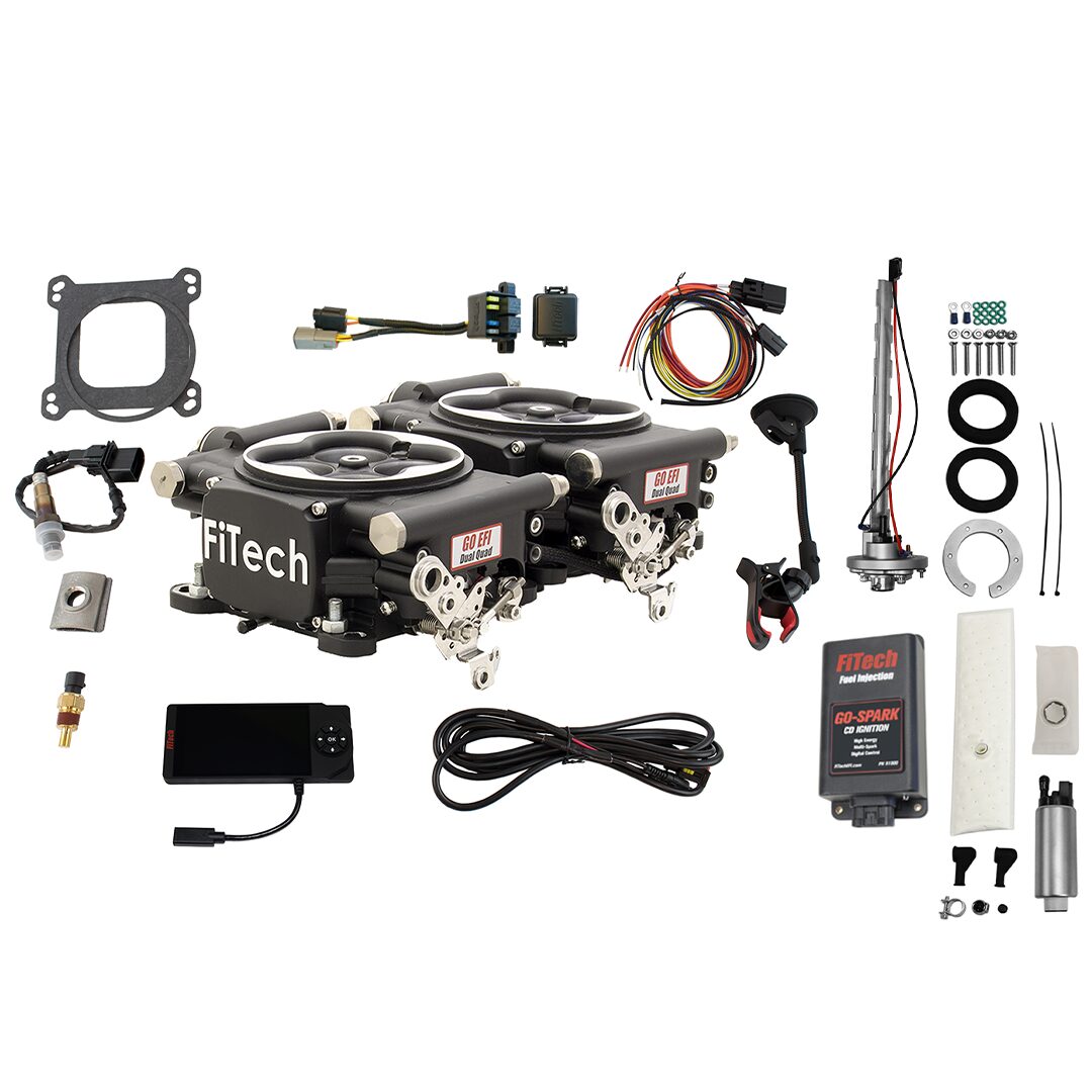 Go EFI 2×4 625 HP Matte Black EFI System With Go Fuel 340 LPH In-Tank & Go Spark CDI Box Master Kit
