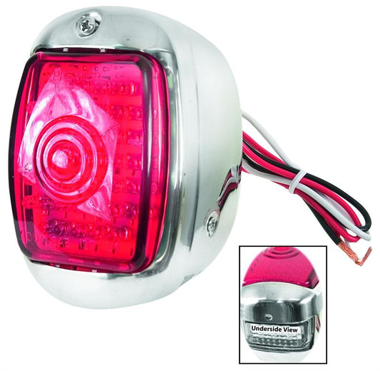 1940-1953 LED TAIL LIGHT ASSEMBLY ALL STAINLESS