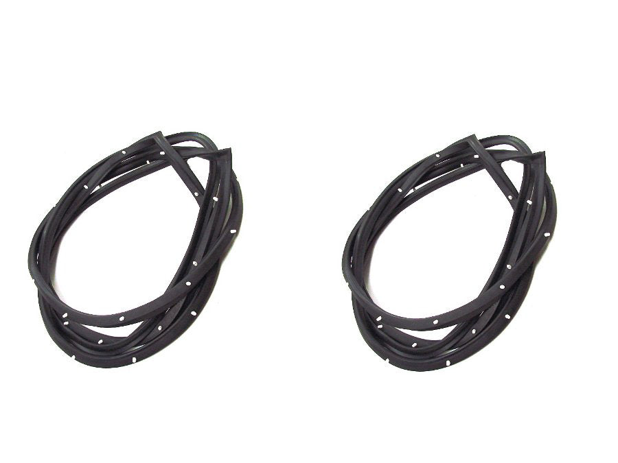 1955-1959 DOOR WEATHER STRIP SET w CLIPS FITS ON DOOR CHEVROLET GMC TRUCK
