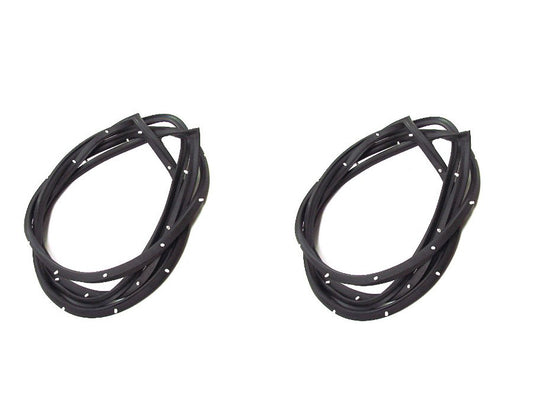 1955-1959 DOOR WEATHER STRIP SET w CLIPS FITS ON DOOR CHEVROLET GMC TRUCK