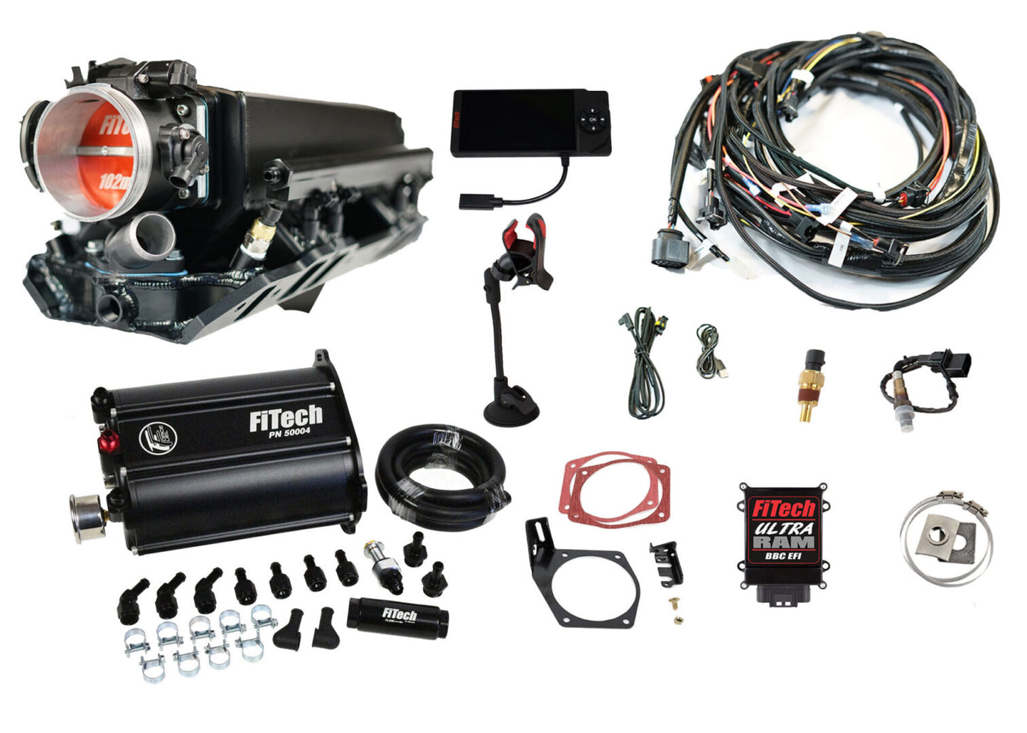 Ultra Ram 800 HP Chevy Big Block Rectangle Port EFI System With Force Fuel Delivery Master Kit