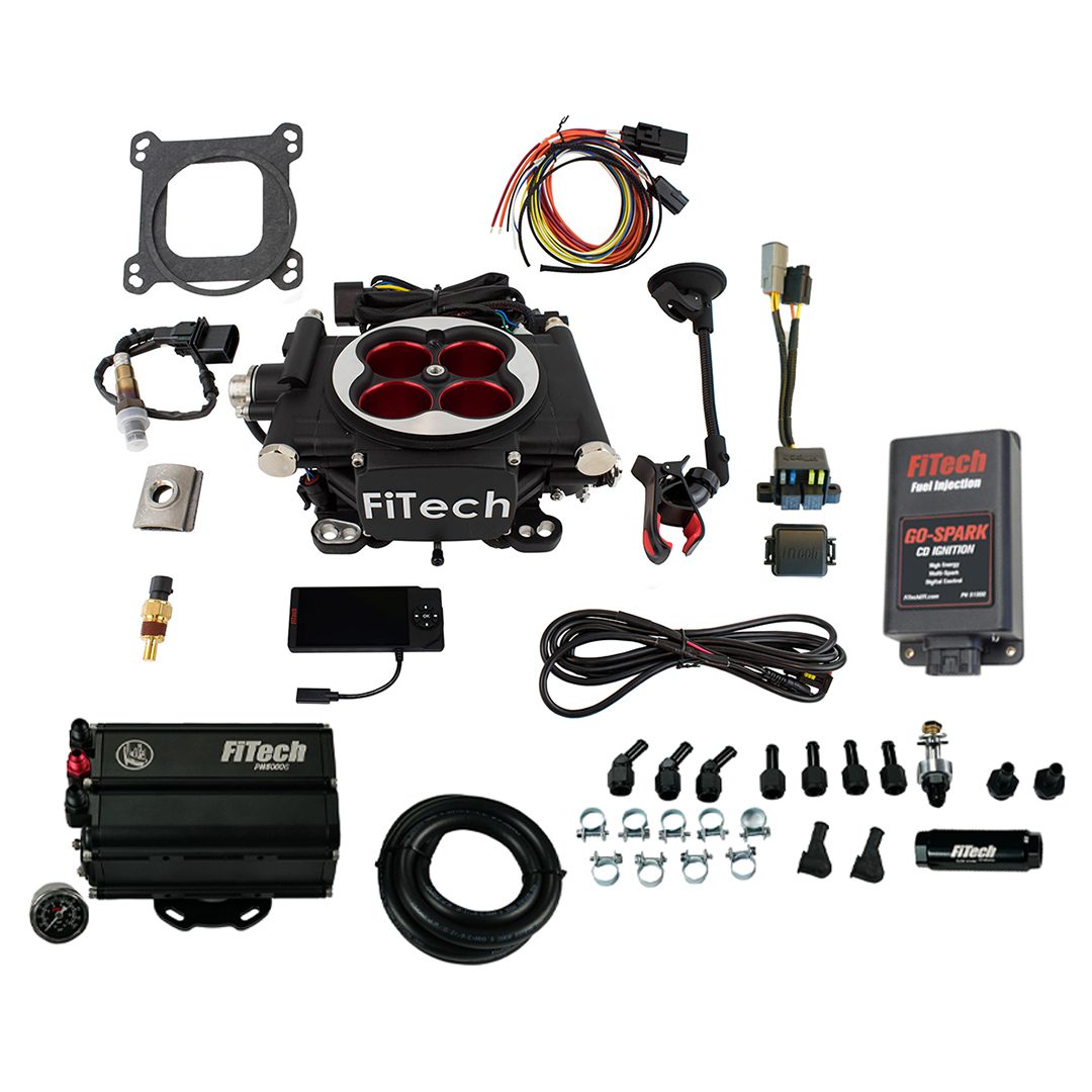Go EFI 4 600 HP Power Adder Matte Black EFI System With Force Fuel Mini Delivery Master Kit & Go Spark CDI Box