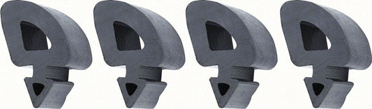 1967-1972 HOOD BUMPERS 4 PIECE MOUNTS ON FENDERS CHEVROLET GMC TRUCK