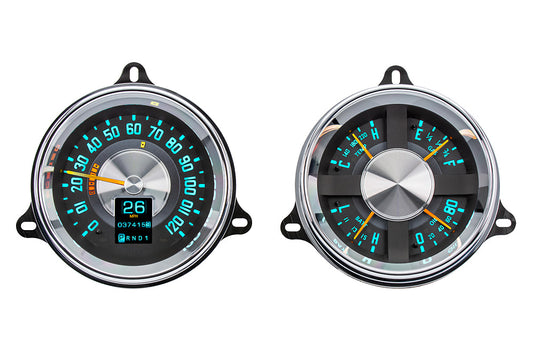 1954-1955 1st Series Chevrolet & GMC Truck Dakota Digital RTX Programable Digital/Analog  Instrument System RTX-54C-PU-X