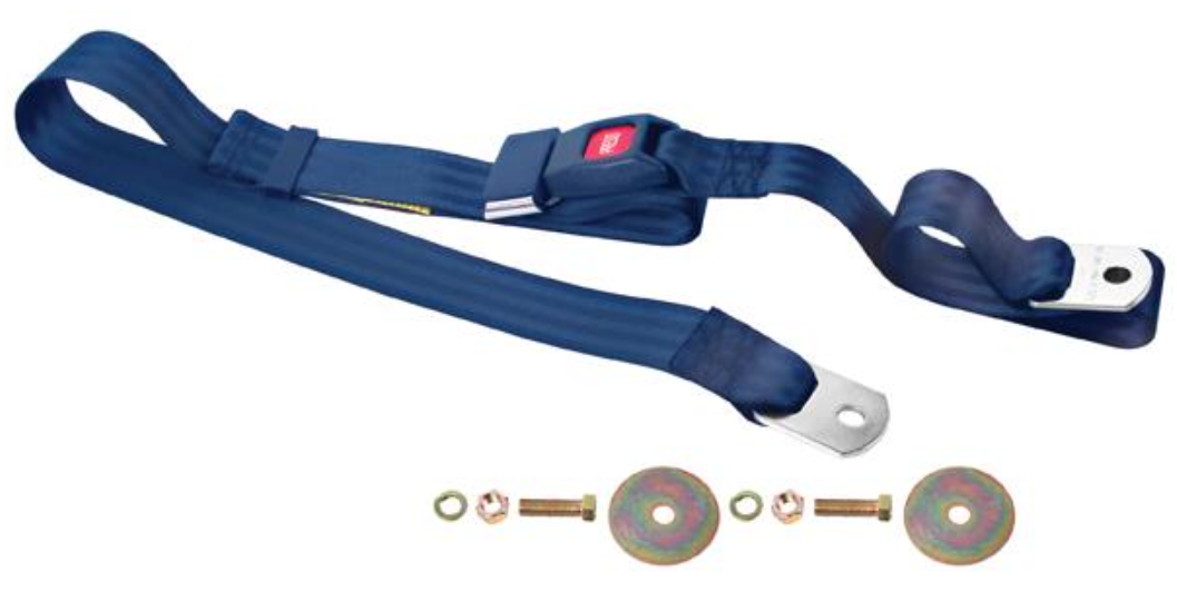 Navy - Seat Belt W/ Push Button 74"