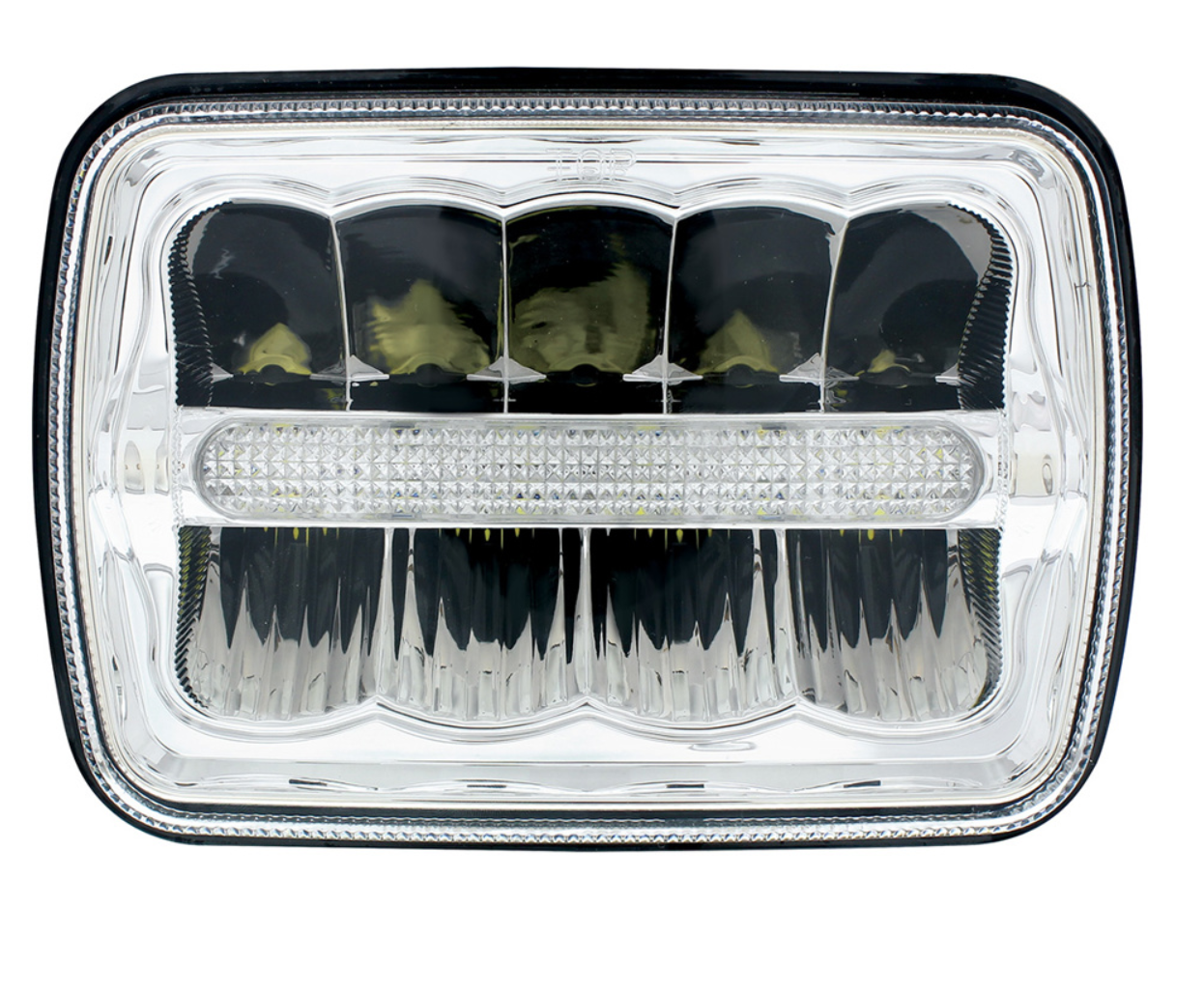 ULTRALIT - 9 High Power LED 5" X 7`" Rectangular Light With White Position Light Bar
