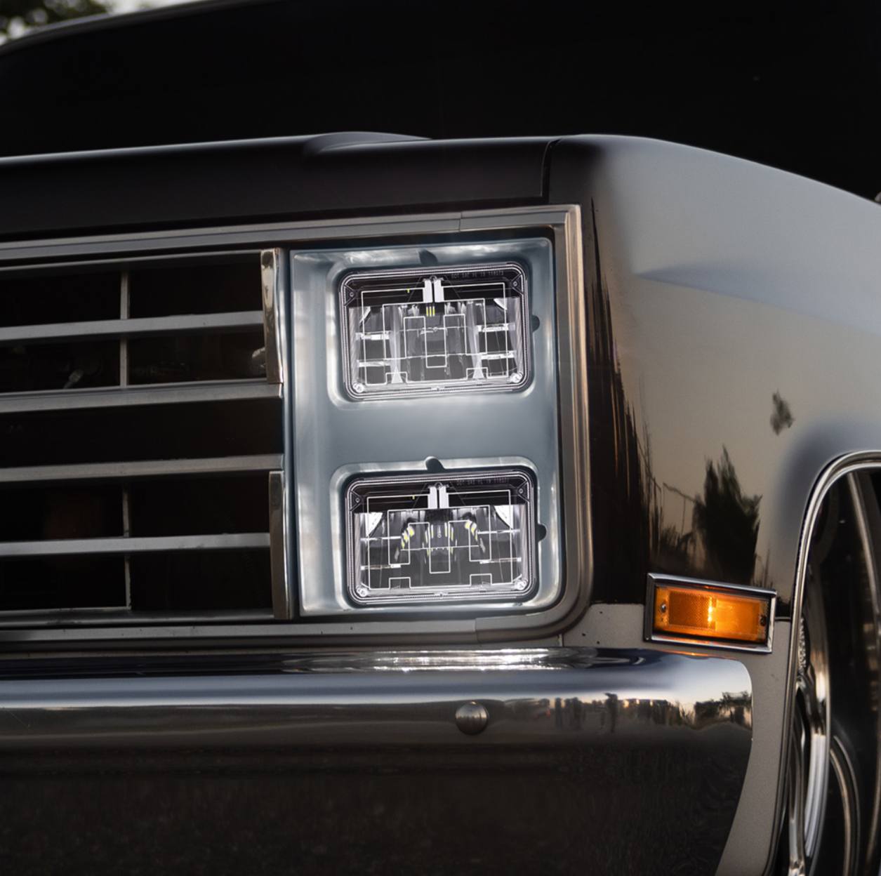 ULTRALIT - Heated 4" X 6" LED Headlight With Polycarbonate Lens & Housing - High Beam