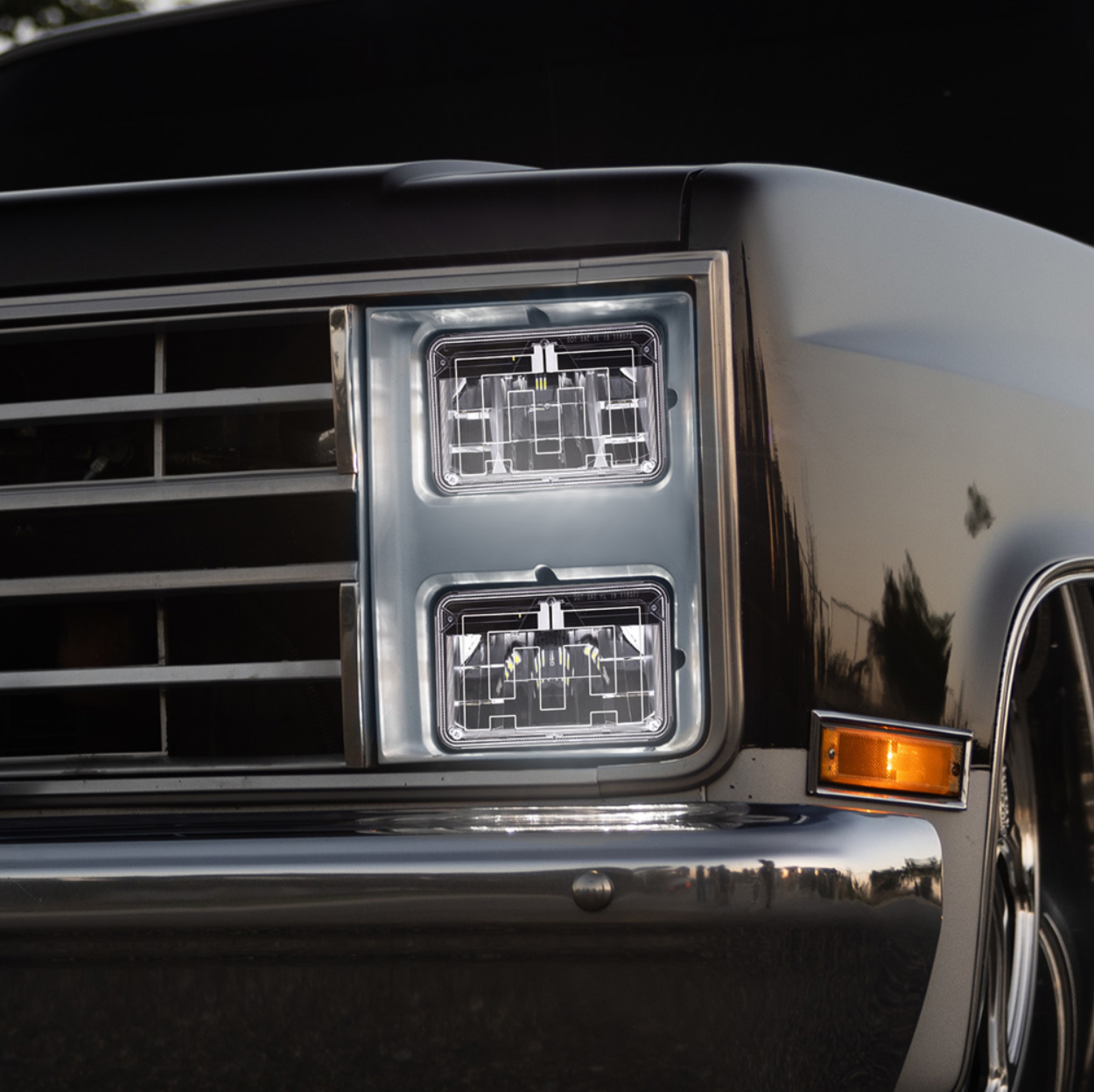 ULTRALIT - Heated 4" X 6" LED Headlight With Polycarbonate Lens & Housing - Low Beam