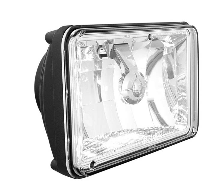 ULTRALIT - Single High Power CREE LED 4" X 6" Headlight - Low Beam