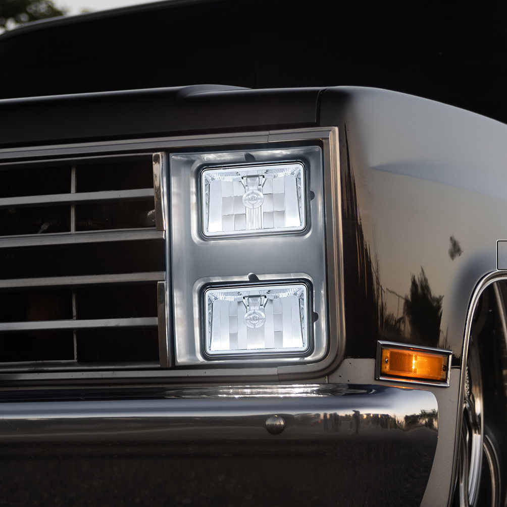 ULTRALIT - Single High Power CREE LED 4" X 6" Headlight - Low Beam