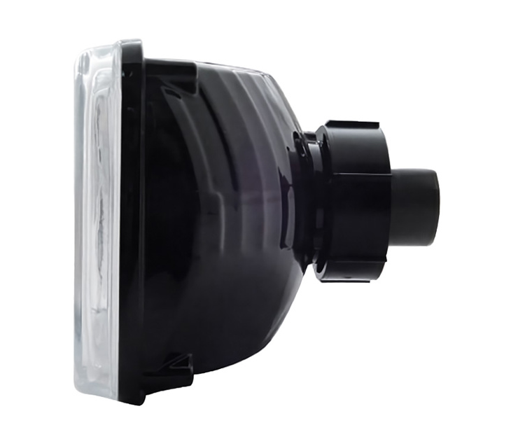 4" X 6" Crystal Rectangular Headlight, Glass Lens - High Beam