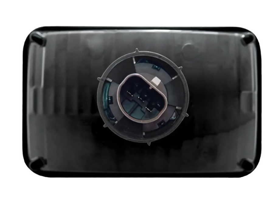 4" X 6" Crystal Rectangular Headlight, Glass Lens - High & Low Beam