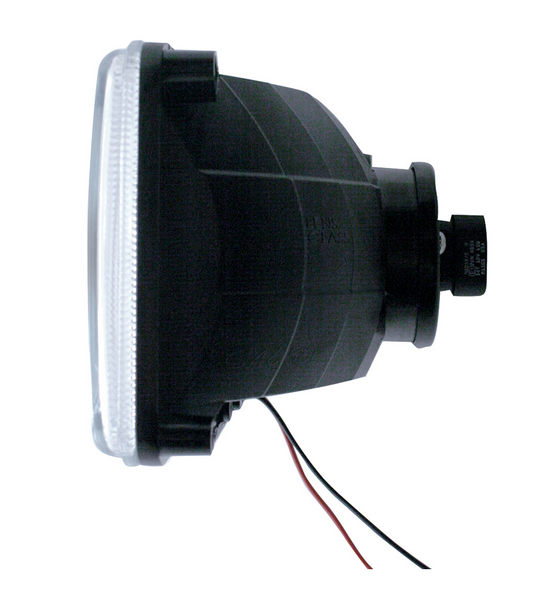 ULTRALIT - 4" X 6" Crystal Headlight With 9 Amber LED Position Light - High Beam