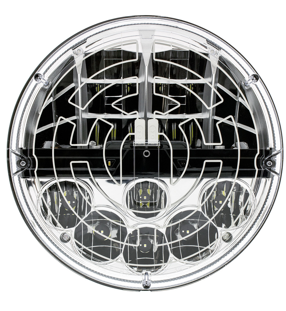 ULTRALIT - Heated 7" LED Headlight With Polycarbonate Lens & Housing