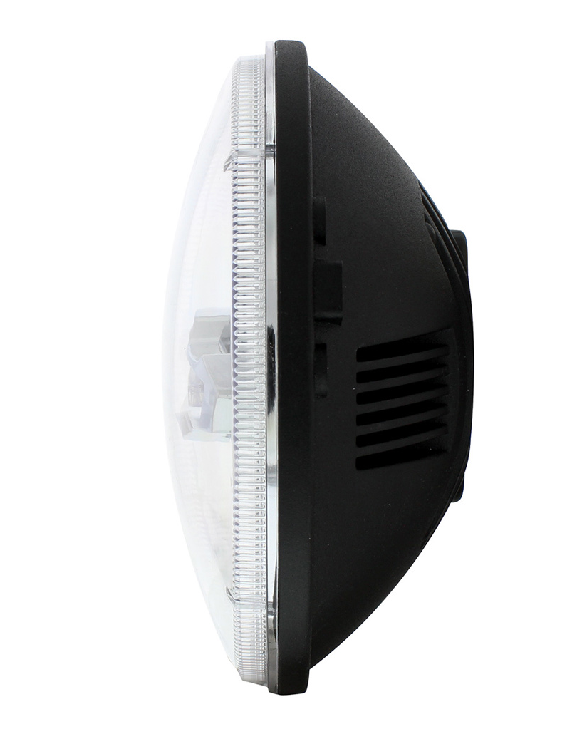 UNIVERSAL ULTRALIT - 3 High Power LED 7" Headlight With 10 Amber LED Position Light