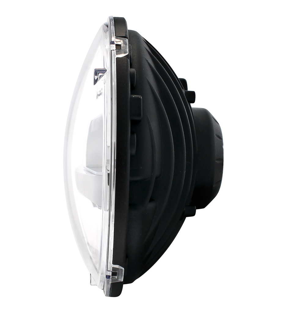 UNIVERSAL - ULTRALIT - High Power LED 7" Headlight With Turn Signal & Amber Position Light Bar