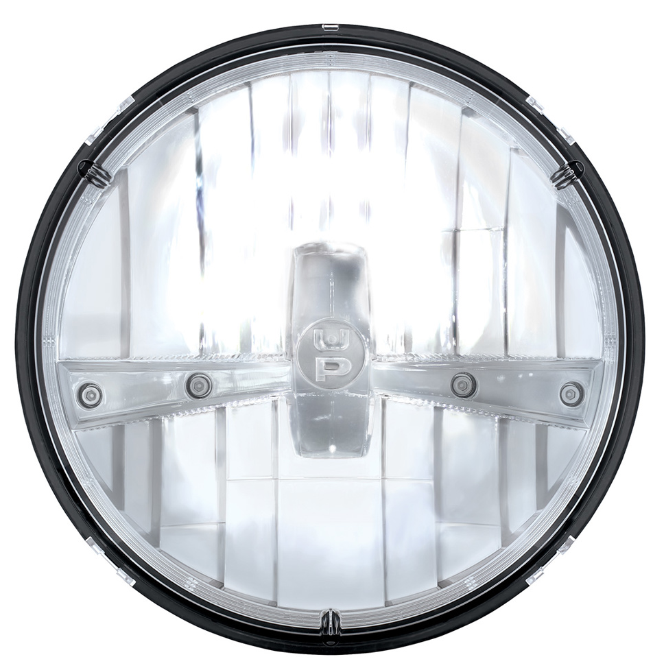 UNIVERSAL ULTRALIT - 5 High Power LED 7" Dual Function Headlight - Chrome