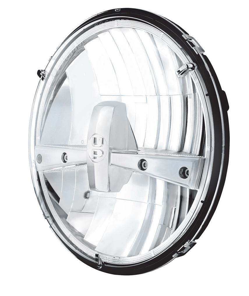 UNIVERSAL ULTRALIT - 5 High Power LED 7" Dual Function Headlight - Chrome