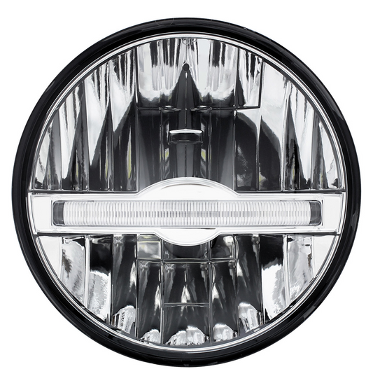 UNIVERSAL ULTRALIT - 7" High Power LED Headlight With LED Position Light Bar