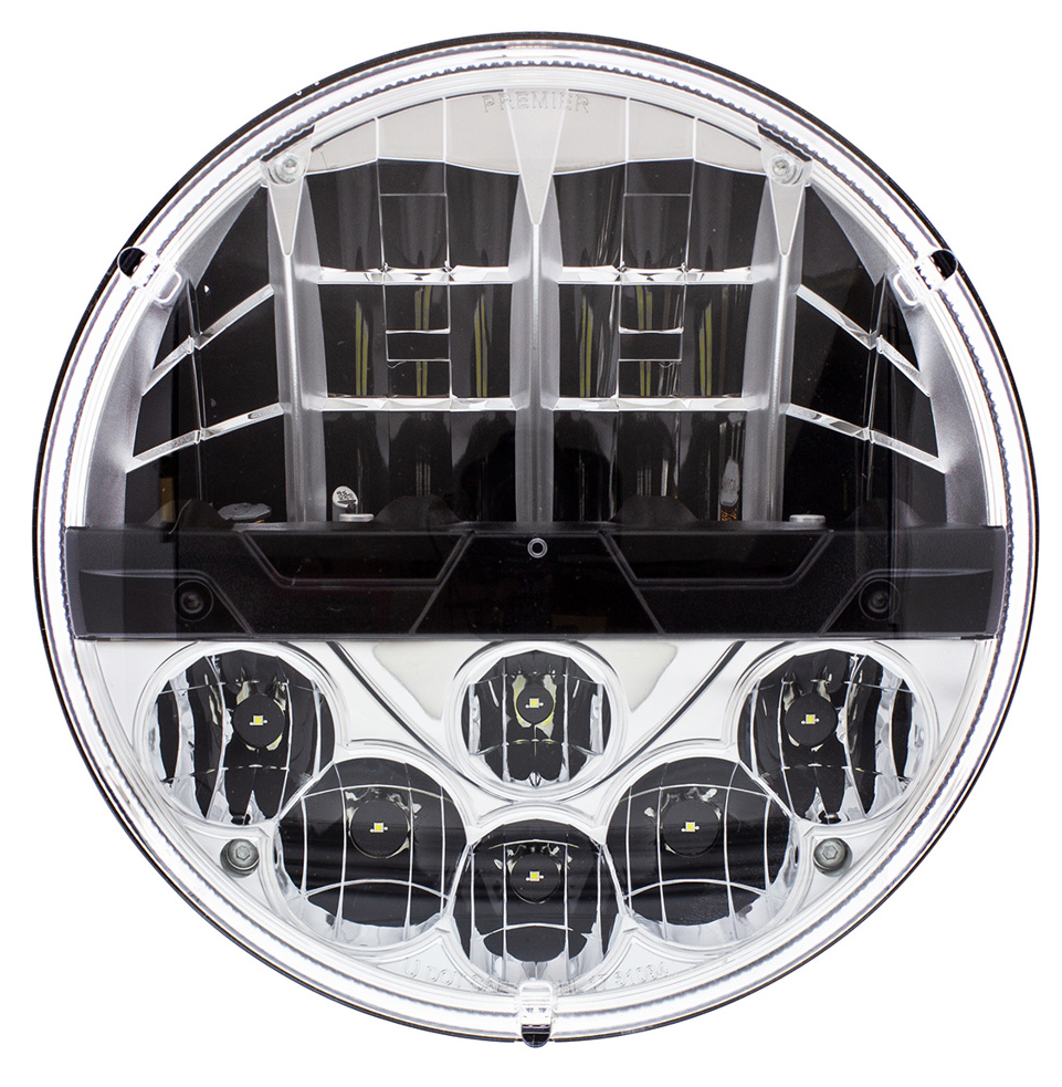 UNIVERSAL ULTRALIT - High Power LED 7" Headlight With Polycarbonate Lens & Housing