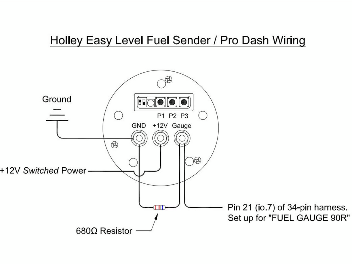Holley Easy Level Sender Universal floatless laser fuel level sender