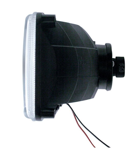ULTRALIT - 4" X 6" Crystal Headlight With 9 White LED Position Light - High Beam
