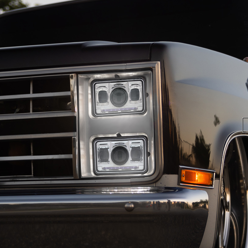 ULTRALIT - 11 High Power LED 4" X 6" Projection Headlight - High Beam