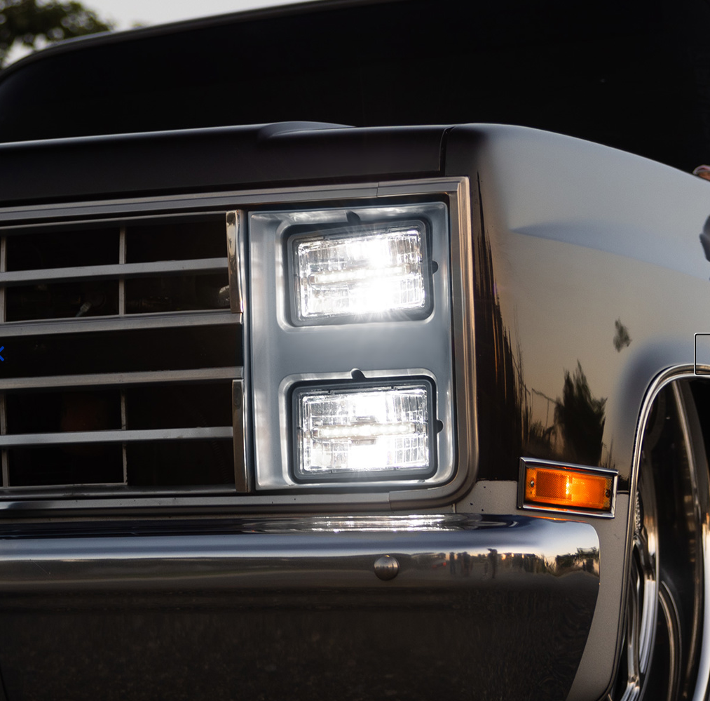 ULTRALIT - 4" X 6" Rectangular LED Headlight With White LED Position Light - Low Beam