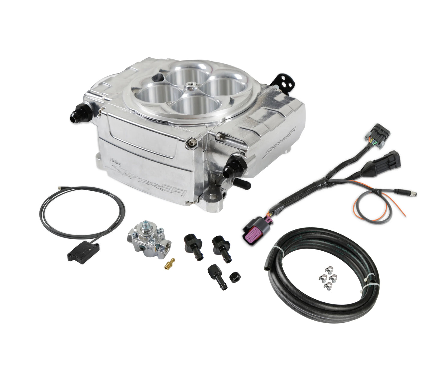 Sniper 2 EFI Upgrade Bluetooth Module Kit w/ Regulator - Polished Complete Upgrade Kit with Fuel System and Bluetooth Module