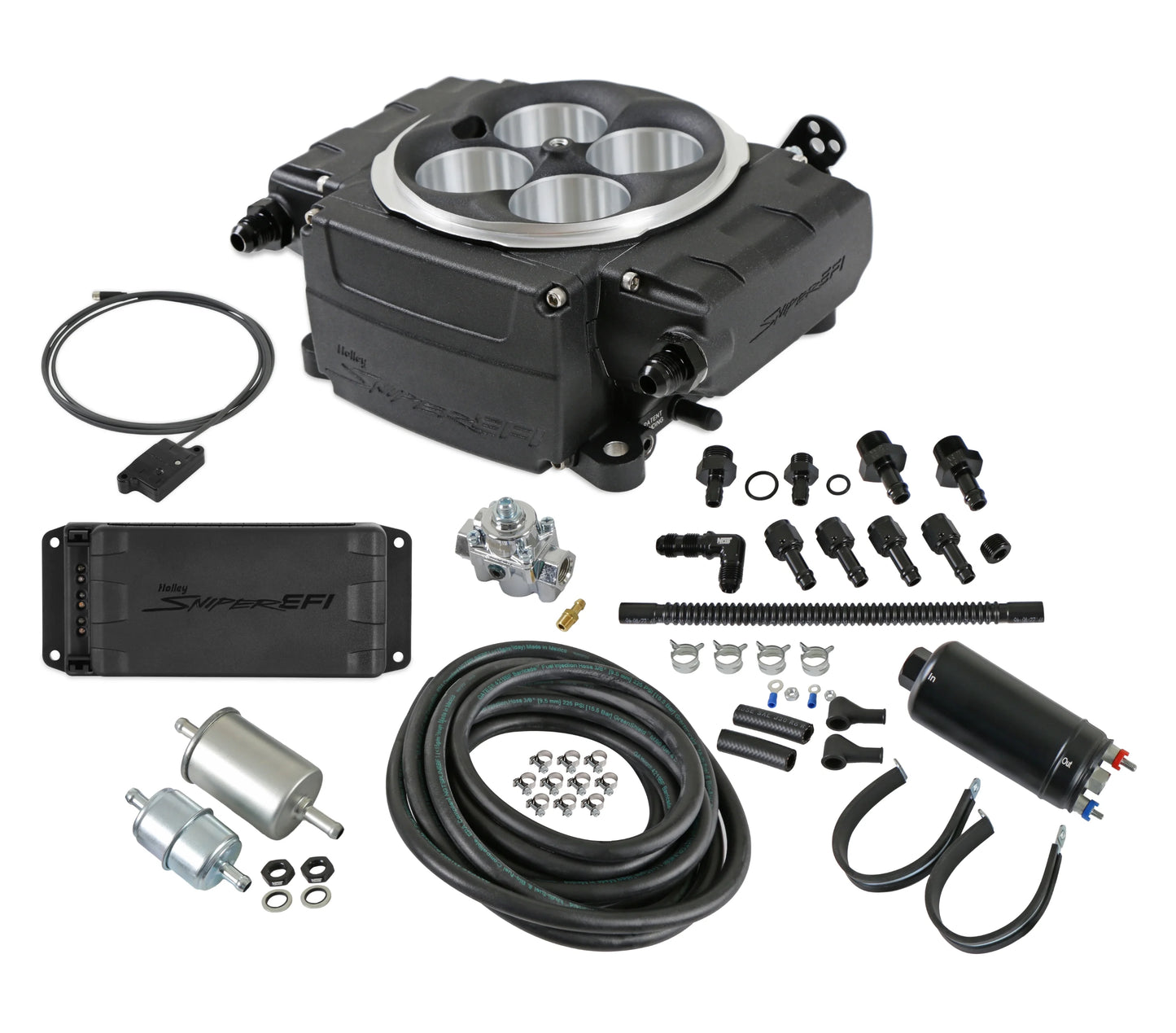 Holley Sniper 2 EFI - Black Inline Pump - With PDM - Wireless Module
