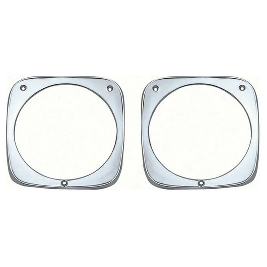 1964-1966 HEADLIGHT BEZELS CHROME CHEVROLET TRUCK